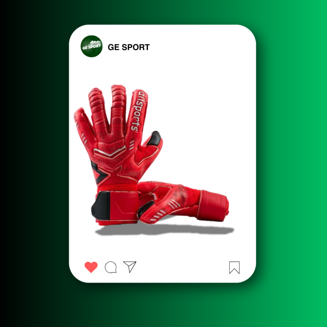 GUANTES DE ARQUERO AILSPORTS ROJO C/FERU-GES