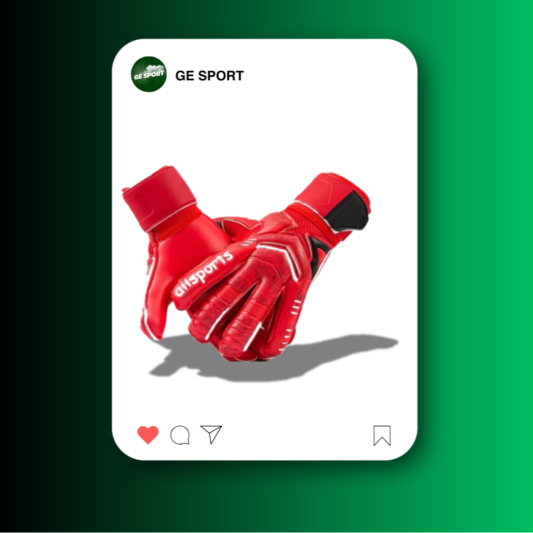 GUANTES DE ARQUERO AILSPORTS ROJO C/FERU-GES