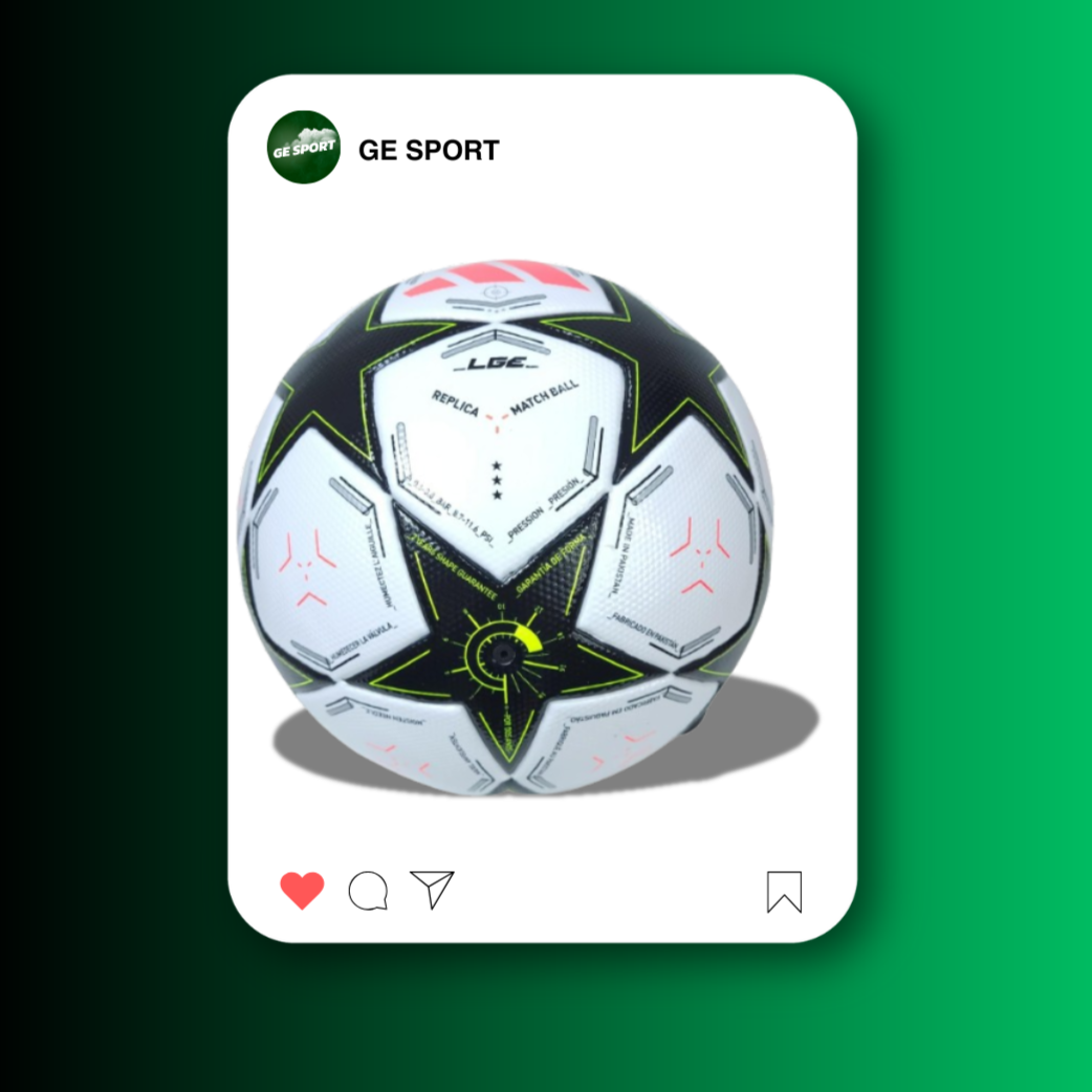 BALON FUTBOL BLANCO ESTRELLAS NEGRAS-GES