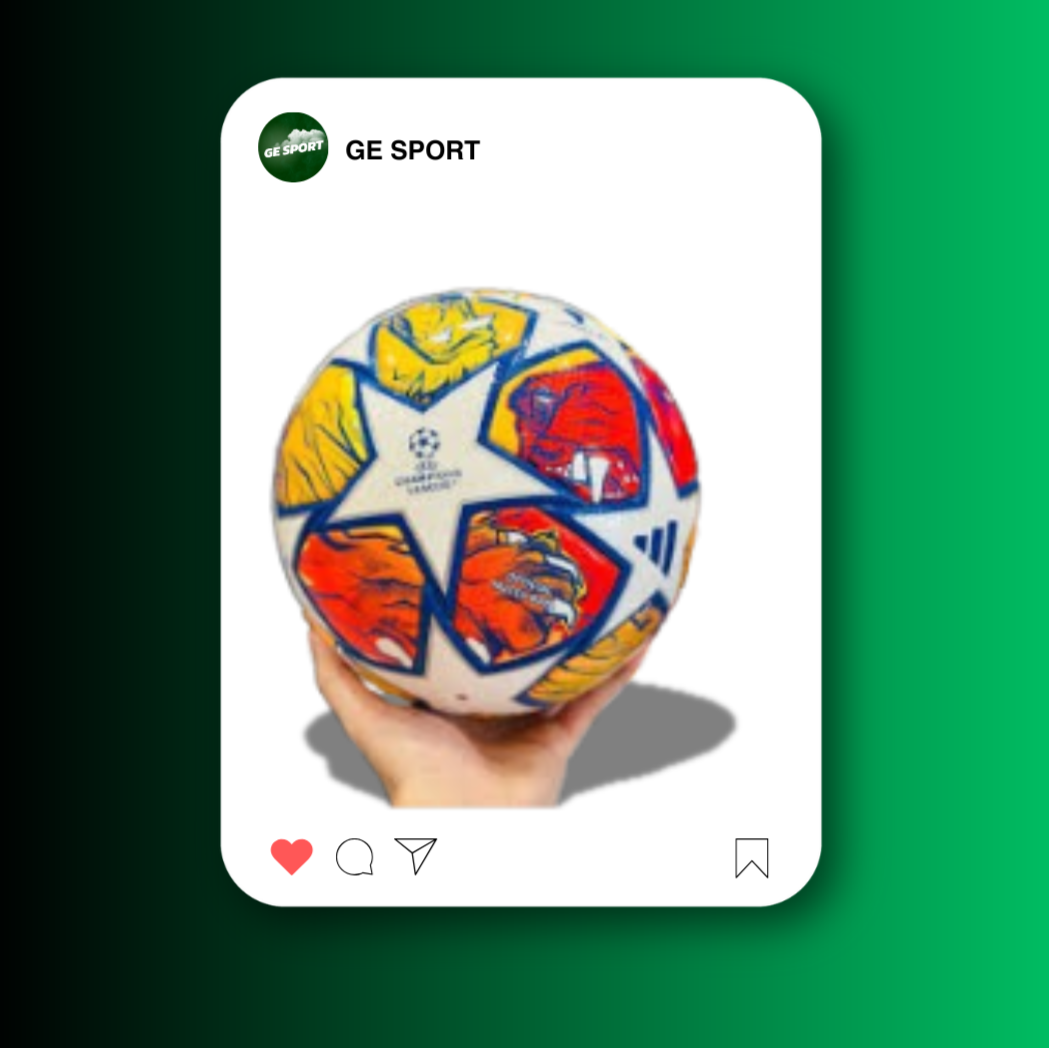 BALON FUTBOL NARANJA ESTRELLAS BLANCAS-GES