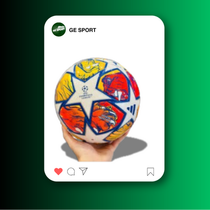 BALON FUTBOL NARANJA ESTRELLAS BLANCAS-GES